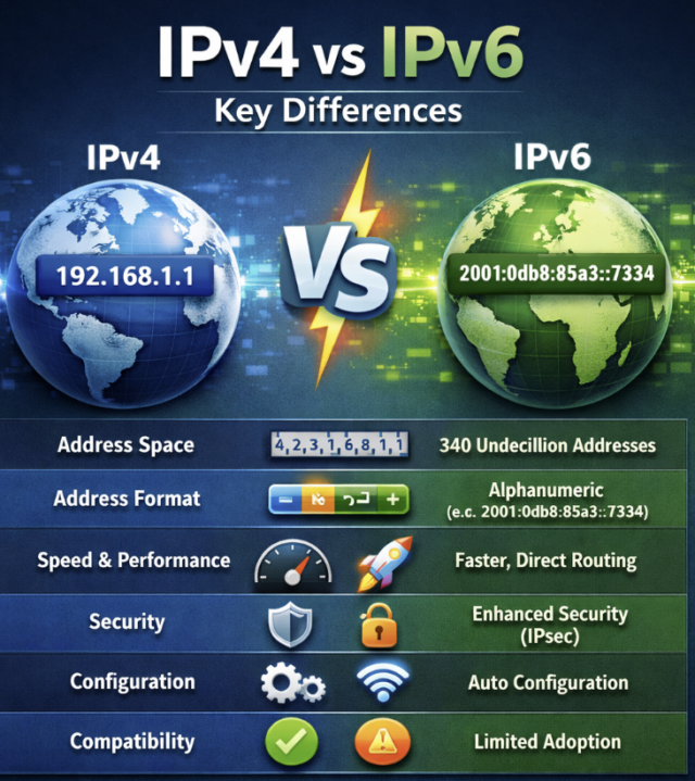 ipv4 vs ipv6