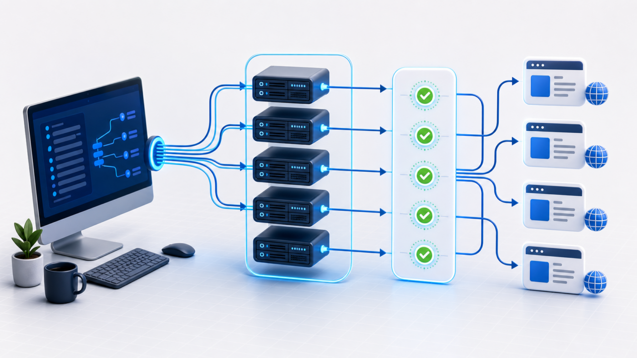 Scrapebox proxy workflow with proxy testing and target requests